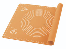Load image into Gallery viewer, Pastry silicone baking mat sheet with scale, non-stick surface for dough preparation, size 40 cm x 50 cm.