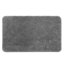 Load image into Gallery viewer, 1 Pc Absorbent Premium Luxury Yarn Bath Rug (50x80cm) | Ultra-Soft Shaggy Microfiber Mat - Grey
