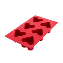Load image into Gallery viewer, Cake and Cookie Molds - 6-Piece Heart Cake and Cookie Mold