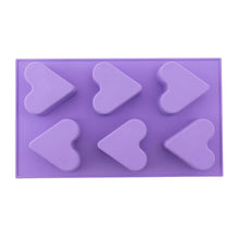 Load image into Gallery viewer, Cake and Cookie Molds - 6-Piece Heart Cake and Cookie Mold