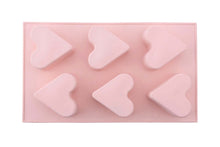 Load image into Gallery viewer, Cake and Cookie Molds - 6-Piece Heart Cake and Cookie Mold
