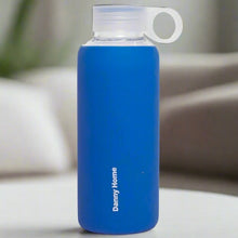 Load image into Gallery viewer, Bottles - Glass Bottle with Silicone Cover - 420 ml. Borosilicate Glass Bottle with Leakproof Lid