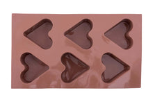 Load image into Gallery viewer, Cake and Cookie Molds - 6-Piece Heart Cake and Cookie Mold