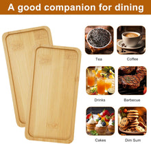 تحميل الصورة في عارض المعرض، Two wooden cutting boards with images of tea, coffee, drinks, barbecue, cakes, and dim sum on a white background.