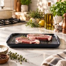 تحميل الصورة في عارض المعرض، 1 Pc | Multifunctional Thawing Plate Defrosting Plate for Meat Kitchenware Scratch Easy to Clean with steaks.