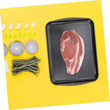 تحميل الصورة في عارض المعرض، 1 Pc | Multifunctional Thawing Plate Defrosting Plate for Meat Kitchenware Scratch Easy to Clean with steak and vegetables.