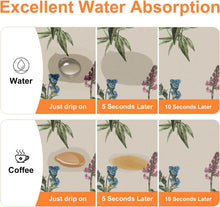 Load image into Gallery viewer, (45 x 60 cm) Absorbent Dish Drying Mat for Kitchen Counter | Foldable Rubber Drainer Pad for Dishes & Glasses