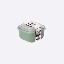 Load image into Gallery viewer, Green food storage container with a clear lid on a white background
