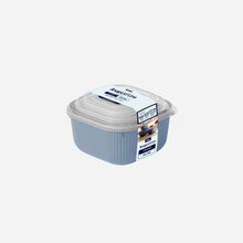 تحميل الصورة في عارض المعرض، Blue food storage container with a gray lid on a white background