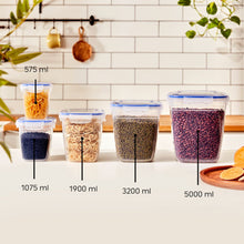 تحميل الصورة في عارض المعرض، أوعية تخزين الطعام البلاستيكية - مجموعة تخزين عالية الدائرية من 3-625 مل ، 1200 مل. & 2100 مل.