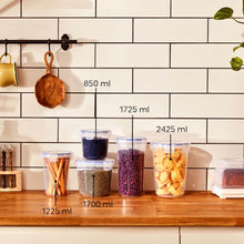 Load image into Gallery viewer, Food Storage Container - Plastic Round Deep Seal Storage Container 1225 ml