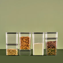 Load image into Gallery viewer, Food Storage Container - Acrylic Airtight Rectangle Stripe Container 2800 ml.