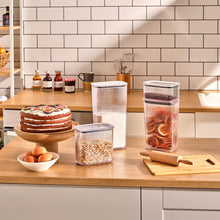 Load image into Gallery viewer, Food Storage Container - Acrylic Airtight Rectangle Stripe Container 2800 ml.