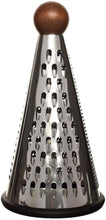 Load image into Gallery viewer, Graters - Stainless Steel Pyramid Grater - Cone Grater With Round Ball Wooden Handle