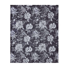 Load image into Gallery viewer, Floral patterned fabric swatch on a dark background