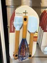 Load image into Gallery viewer, Spatulas/Utensils with Wooden Handle - Silicone Kitchen Utensil Set of 3 (Spatula - Whisk & Brush)