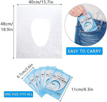 تحميل الصورة في عارض المعرض، Measurement chart and usage illustration of a disposable undergarment pad with packaging.