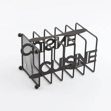 Load image into Gallery viewer, Cutlery Holder - Heavy Duty Stainless Steel Cutlery Rack With Black Tableware Stand