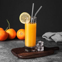 Load image into Gallery viewer, Straws - Reusable Stainless Steel Straws - (Set of 4 Pieces Straws with Cleaning Brush)