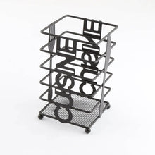 Load image into Gallery viewer, Cutlery Holder - Heavy Duty Stainless Steel Cutlery Rack With Black Tableware Stand