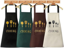 Load image into Gallery viewer, Kitchen Apron With Pocket - Waterproof Apron for Cooking & Baking