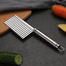 Load image into Gallery viewer, Crinkle Cutter - Wavy Slicer for Vegetables and Fruits with Stainless steel Handle