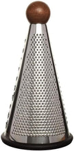 Load image into Gallery viewer, Graters - Stainless Steel Pyramid Grater - Cone Grater With Round Ball Wooden Handle