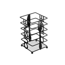 Load image into Gallery viewer, Cutlery Holder - Heavy Duty Stainless Steel Cutlery Rack With Black Tableware Stand