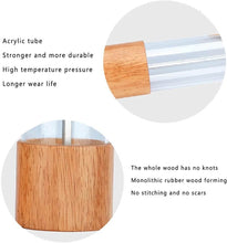 تحميل الصورة في عارض المعرض، Premium wooden pepper grinder featuring durable acrylic tube, high wear life, and monolithic rubber wood construction.