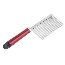 Load image into Gallery viewer, Crinkle Cutter - Wavy Slicer for Vegetables and Fruits with Stainless Plastic Handle