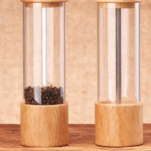 تحميل الصورة في عارض المعرض، Premium wooden pepper and spice grinders with adjustable coarseness and transparent acrylic mill.