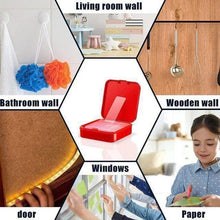 Load image into Gallery viewer, MULTIPURPOSE DOUBLE FACE – Unique Adhesive Box with 60 Strong Mounting Chips, for Smart and Secure Home Solutions Without Nails or Drilling Tools. (1 Pack)