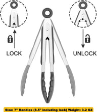 Load image into Gallery viewer, Tong / Grabber - Silicone Serving & Cooking Medium Tong - 1 Piece (27 cm )