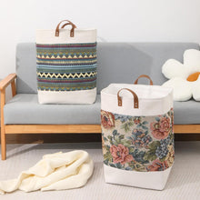 Load image into Gallery viewer, Laundry Bags - Big Laundry Bag with Handle with Leather handle