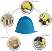 Load image into Gallery viewer, Mini Silicone Oven Mitts Pot Holders - 1 Pc Silicone Tray Grabber