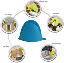 Load image into Gallery viewer, Mini Silicone Oven Mitts Pot Holders - 1 Pc Silicone Tray Grabber