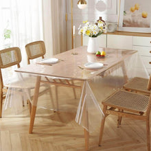 تحميل الصورة في عارض المعرض، Tablecloth - Transparent Clear PE Tablecloths Protector Waterproof/Oil-Proof Table Cover ( 137 x 183 cm )