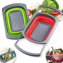 Load image into Gallery viewer, Colanders - Sink Strainer & Sifter - Silicone Telescopic Folding Drain Basket, Vegetable &Fruit Colander Strainer With Extendable Handles
