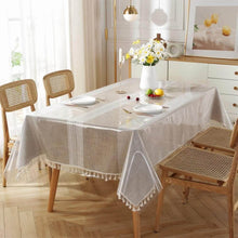 تحميل الصورة في عارض المعرض، Tablecloth - Transparent Clear PE Tablecloths Protector Waterproof/Oil-Proof Table Cover ( 137 x 183 cm )