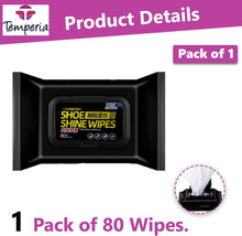 تحميل الصورة في عارض المعرض، Pack of 80 shoe cleaner wipes by Temperia for effective sneaker and shoe cleaning, ideal for all shoe materials.