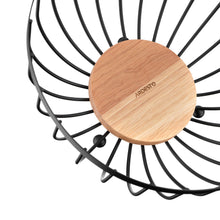 Load image into Gallery viewer, Bowls - Metal & Wood Modern Decorative Fruit Bowl ( 26.0 cm )