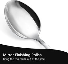 Load image into Gallery viewer, Silver spoon with 'Mirror Finishing Polish' text on a white background