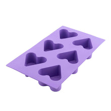 Load image into Gallery viewer, Cake and Cookie Molds - 6-Piece Heart Cake and Cookie Mold