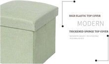 Load image into Gallery viewer, Storage Ottoman Cube - Seat Chest, Stool, Storage Box, Footrest, Foldable Storage Stool (30x30x30 cm)