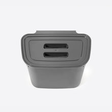 Load image into Gallery viewer, Hanging Bin Over Door - Organizer for Cabinet with Soft grip Hook and Lid - White