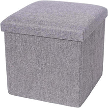 Load image into Gallery viewer, Storage Ottoman Cube - Seat Chest, Stool, Storage Box, Footrest, Foldable Storage Stool (30x30x30 cm)
