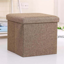 Load image into Gallery viewer, Storage Ottoman Cube - Seat Chest, Stool, Storage Box, Footrest, Foldable Storage Stool (30x30x30 cm)