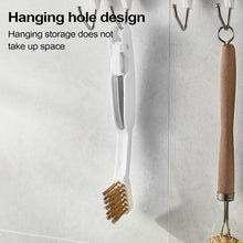 Load image into Gallery viewer, Kitchen Brush for Cleaning Set of 2 | Multifunction Stove Brush, Copper Wire Brush Head with Folding Scraper