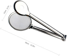 Load image into Gallery viewer, 2 in 1 Stainless Steel Strainer & Tongs - Practical Dual-Use Kitchen Tool for Safely Draining and Lifting Foods, Rust Resistant and Heavy Material for Long Lasting Performance.