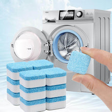 Load image into Gallery viewer, Washing Machine Cleaning Tablets | Deodorizer for Front and Top Loading Machines - Pack of 12